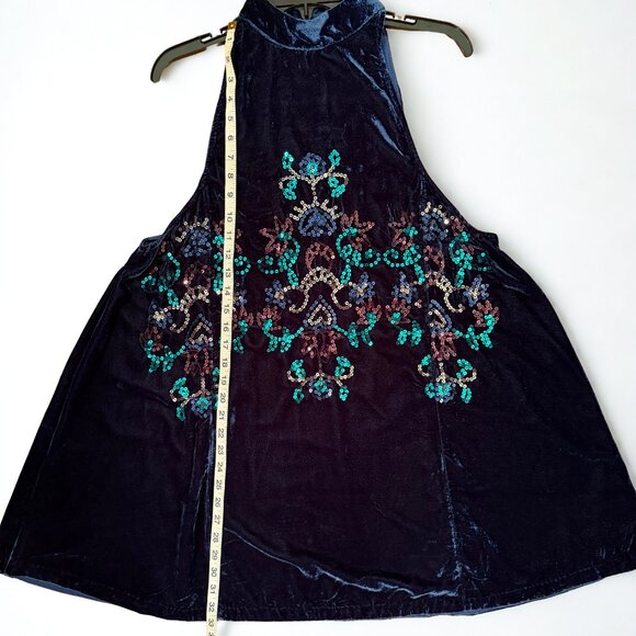 Free People Sequin Velvet Dress - Picture 1 of 5